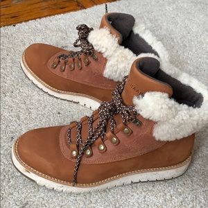 Cole Haan ZEROGRAND Explore Hiker Boot Size 6 Tan